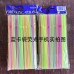 Popotes de plástico con cuchara colores surtidos paquete con 100 piezas por mayoreo 34866-3