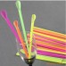 Popotes de plástico con cuchara colores surtidos paquete con 100 piezas por mayoreo 34866-3