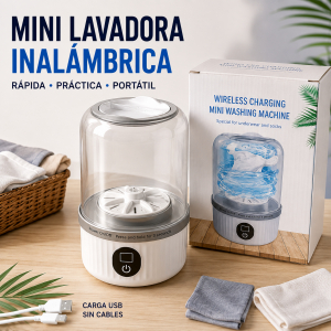 Mini lavadora compacta para ropa interior y calcetines, ideal para prendas pequeñas y uso doméstico. Venta por mayoreo