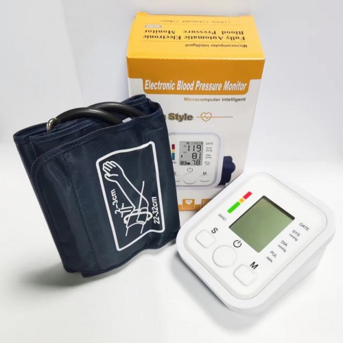 Tensiómetro digital de brazo con brazalete ajustable (22-32 cm). Pantalla LCD de gran tamaño, medición automática y precisa de presión arterial y pulso. Venta al por mayor  35065-9