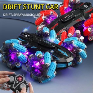 Carro con doble control, llantas de truco 360°, todoterreno acrobático recargable. Venta por mayoreo 3688-G128A