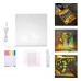 Pantalla de acrílico con luz led para dibujar. Incluye plumones fluorescentes y soportes, ideal para niños. Venta por mayoreo 3779