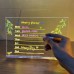Pantalla de acrílico con luz led para dibujar. Incluye plumones fluorescentes y soportes, ideal para niños. Venta por mayoreo 3779