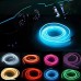 Tira LED flexible de 5 metros para interiores de auto, con conexión directa al encendedor. Ideal para decorar tableros, puertas y molduras. Venta por mayoreo 883790