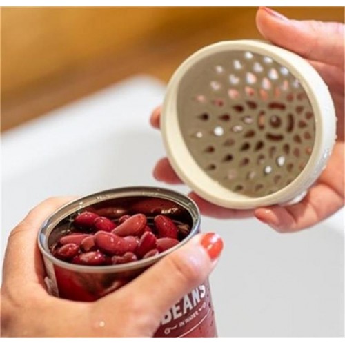 Práctico escurridor de esponja diseñado para facilitar el drenaje de líquidos en latas y frascos sin necesidad de usar coladores grandes Venta por mayoreo 3996