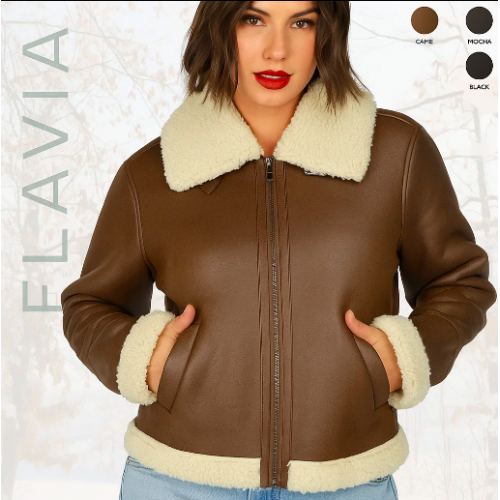 Chamarra para mujer Material suave, cálido y elegante. Con Forro de borrega Venta al por mayor 3IA7894 Chamarra para mujer Material suave, cálido y elegante. Con Forro de borrega Venta al por mayor 3IA7894