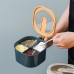 Topper organizador de 4 compartimentos. Ideal para almacenar especias, semillas, granos, azúcar, café, cereales u otros ingredientes. Incluye tapa. Venta por mayoreo 4317