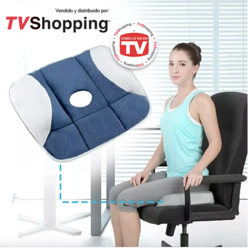 Cojín ortopédico ergonómico diseñado para mejorar la postura y brindar soporte a la zona lumbar y el coxis. Venta por mayoreo 4825