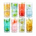 Vaso Totem de cristal transparente con diseño tallado único, ideal para agua, jugos, cócteles o bebidas refrescantes. Capacidad de 400ML