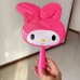 Espejo de mano diseño My Melody para niñas, colores rosa y fucsia, accesorio kawaii, venta al por mayor 4981