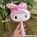 Espejo de mano diseño My Melody para niñas, colores rosa y fucsia, accesorio kawaii, venta al por mayor 4981