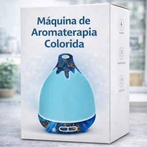 Máquina de Aromaterapia Colorida Difusor Ultrasónico LED por Mayoreo 50140
