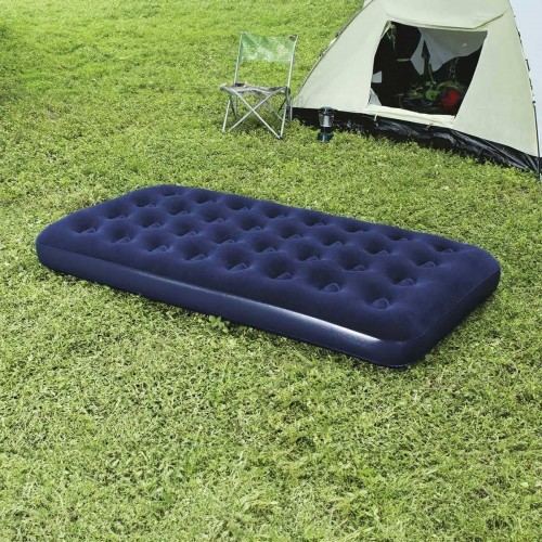 Colchón inflable individual con cubierta de gamuza sintética, medidas 191x99x22 cm, no incluye bomba, venta por mayoreo 50178
