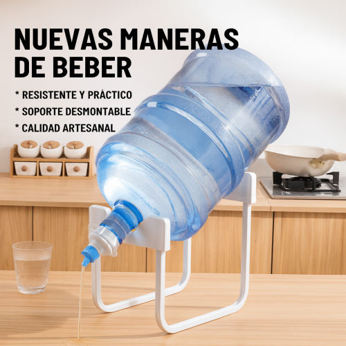 Soporte inclinado para garrafón de agua, ideal para servir fácilmente sin cargar peso. Fabricado en material resistente y estable Venta al por mayor 50303