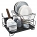 Escurridor de trastes 2 niveles de acero inoxidable con bandeja extraíble, organizador para platos y utensilios, ideal para encimera de cocina, venta por mayoreo 50335-3