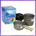 Juego de ollas de 2 piezas de cocina portátiles para exteriores, para acampar al aire libre al por mayor 50503010