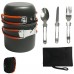 Juego de ollas de 2 piezas de cocina portátiles para exteriores, para acampar al aire libre (122*105 mm y 115*60mm)  al por mayor 50503014