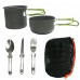 Juego de ollas de 2 piezas de cocina portátiles para exteriores, para acampar al aire libre (122*105 mm y 115*60mm)  al por mayor 50503014