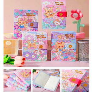 Cuaderno chico con 132 hojas rayadas, diseño de ositos, tamaño 14.3x10.5 cm – venta por mayoreo