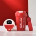 Vaso térmico Coffee con tapa hermética y temperatura digital 400ml colores variados venta por mayoreo 5499