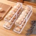 dispensador de huevos, organizador automático de huevos, bandeja de huevos apilable, soporte para huevos de cocina, almacenamiento práctico para refrigerador, mayoreo 5646 