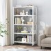 Organizador plegable metálico con ruedas, 4 entrepaños, resistente y portátil, venta por mayoreo 6022