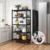 Organizador plegable metálico con ruedas, 4 entrepaños, resistente y portátil, venta por mayoreo 6022