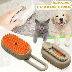 Peine de spray para mascotas, peine rociador para mascotas, peine de masaje a vapor sin enjuague, cepillo de un toque para gatos y perros, herramienta de aseo diario,  por mayoreo  1692000
