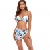 Bikini conjunto de tres piezas estilo floral 603