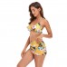 Bikini conjunto de tres piezas estilo floral 603