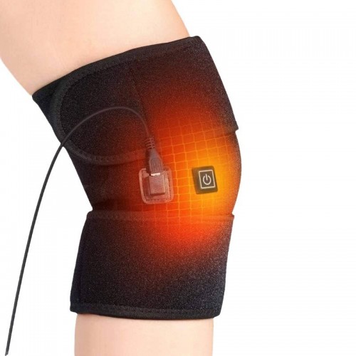 Rodillera ajustable con calefacción USB, ideal para aliviar lesiones, dolores musculares, artritis y molestias articulares