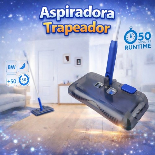 Barredora de empuje, escoba inalámbrica, aspiradora, fregona eléctrica autolimpiante de 50 minutos batería de litio al por mayor 606562