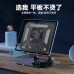 Soporte metalico con conexión USB gira 360ª, ideal para mantener dispositivos frescos y en la posición perfecta. 16*12cm. Venta al por mayor 60690