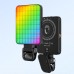Luz LED RGB portátil y recargable con más de 100 tonos de color ajustables. Incluye clips de montaje para celular, cámara o trípode Venta al por mayor  60882
