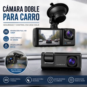 Cámara doble para carro con cámara de reversa por mayoreo
