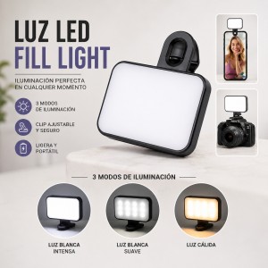 Luz LED Fill Light con clip por mayoreo