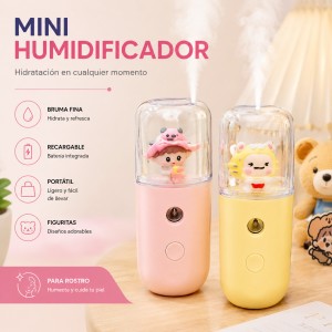 Mini humidificador con figurita por mayoreo
