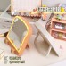 Espejo de pan tostado con luz LED para maquillaje, diseño kawaii recargable, venta al por mayor 61300
