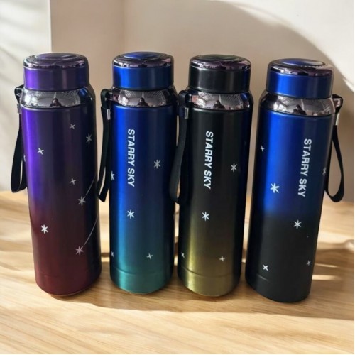 Termo metálico Starry Sky con asa - Venta por mayoreo - Código: 6137