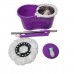 Trapeador giratorio con cubeta de acero inoxidable modelo 6423YB. Incluye cubeta resistente y cabezal de microfibra de alta absorción venta al por mayor 6423HU
