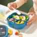 Toper contenedor hermético para alimentos, colores variados, venta por mayoreo 6447