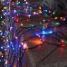 Serie solar multicolor de 200 LED con 8 modos de iluminación. Longitud 20 m, ideal para jardín, terraza o decoración navideña. Carga solar y resistente al agua. Venta por mayoreo 6529-22