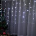 Cascada de luces LED blanca de 8 m con 300 focos, 8 modos de iluminación y conector de extensión. Ideal para decorar balcones, fachadas o interiores con estilo navideño. Venta al por mayor 6529-62