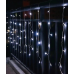 Cascada de luces LED blanca de 8 m con 300 focos, 8 modos de iluminación y conector de extensión. Ideal para decorar balcones, fachadas o interiores con estilo navideño. Venta al por mayor 6529-62