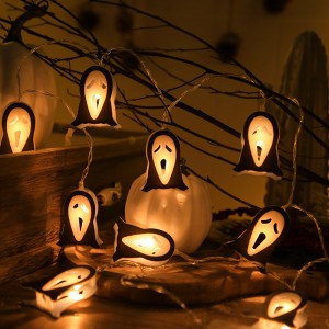 Ilumina tus noches de Halloween con esta divertida y espeluznante serie de luces LED con forma de fantasma. Ideal para decorar tu casa, jardín o fiestas temáticas Venta al por mayor 