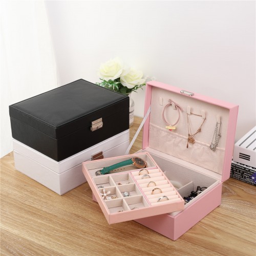 Joyero organizador de gran capacidad para accesorios (No incluye joyería) al por mayor 705-3