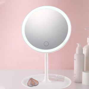 Transforma tu rutina de belleza con este elegante espejo de tocador con luz LED, ideal para maquillaje, skincare o peinados Venta al por mayor CL-WD-003 