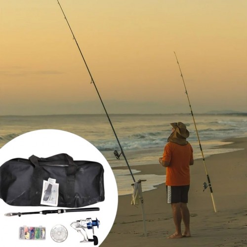 Kit de caña de pescar con señuelos juego para pesca al por mayor 801778