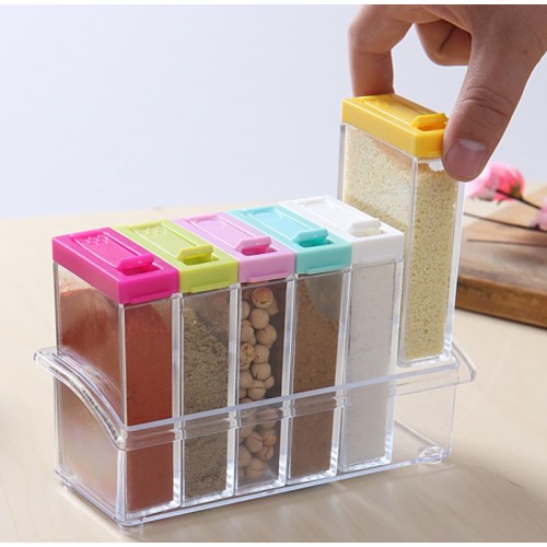 Organizador de cocina para condimentos de 6 compartimentos 80402