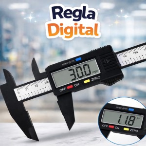 Regla Digital Electrónica de Precisión LCD por Mayoreo 80531